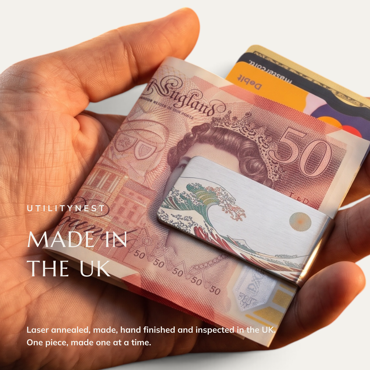 DAYBREAK money clip made and hand finished in the UK