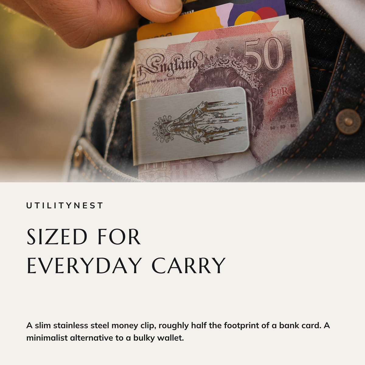 DEVOTION money clip in everyday use