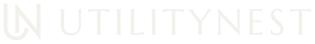 UtilityNest horizontal logo in Chalk