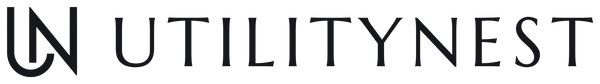 UtilityNest horizontal logo in Onyx