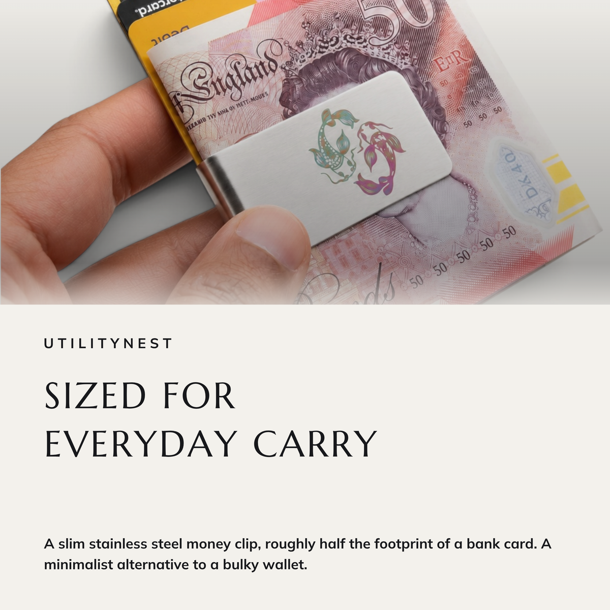 TWIN CURRENT money clip in everyday use